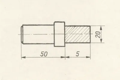 Hand -drawn technical drawing with tolerances and notes Hand -drawn technical drawing with tolerances and notes